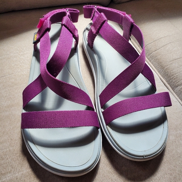 Teva Terra Float Livia Dark Purple Sandals - Women's Size 9 - Picture 4 of 8